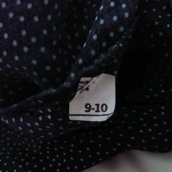 Vintage 80's Navy Button Polka Dot Jumpsuit 9 10 - Picture 6 of 7